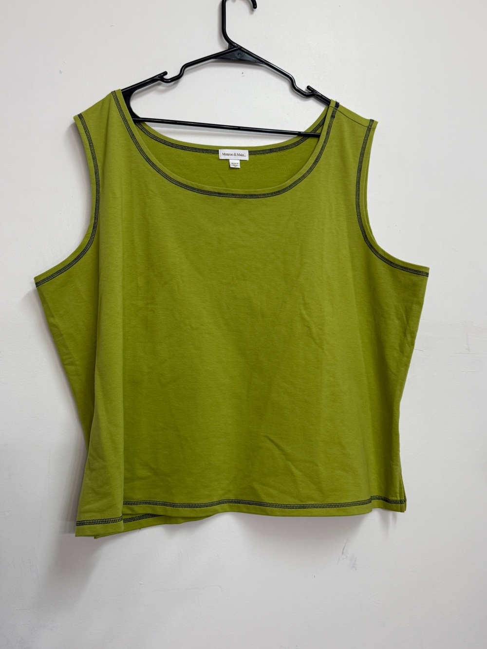 Women’s top Green Monroe & Mainsleeveless summer Boise 3X